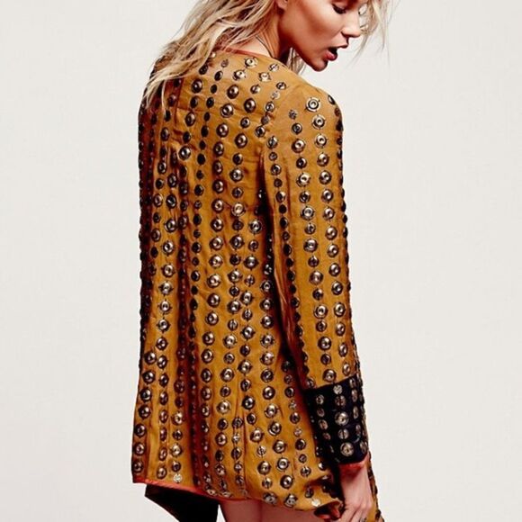 Free People Crossed Coin Jacket - Picture 1 of 9